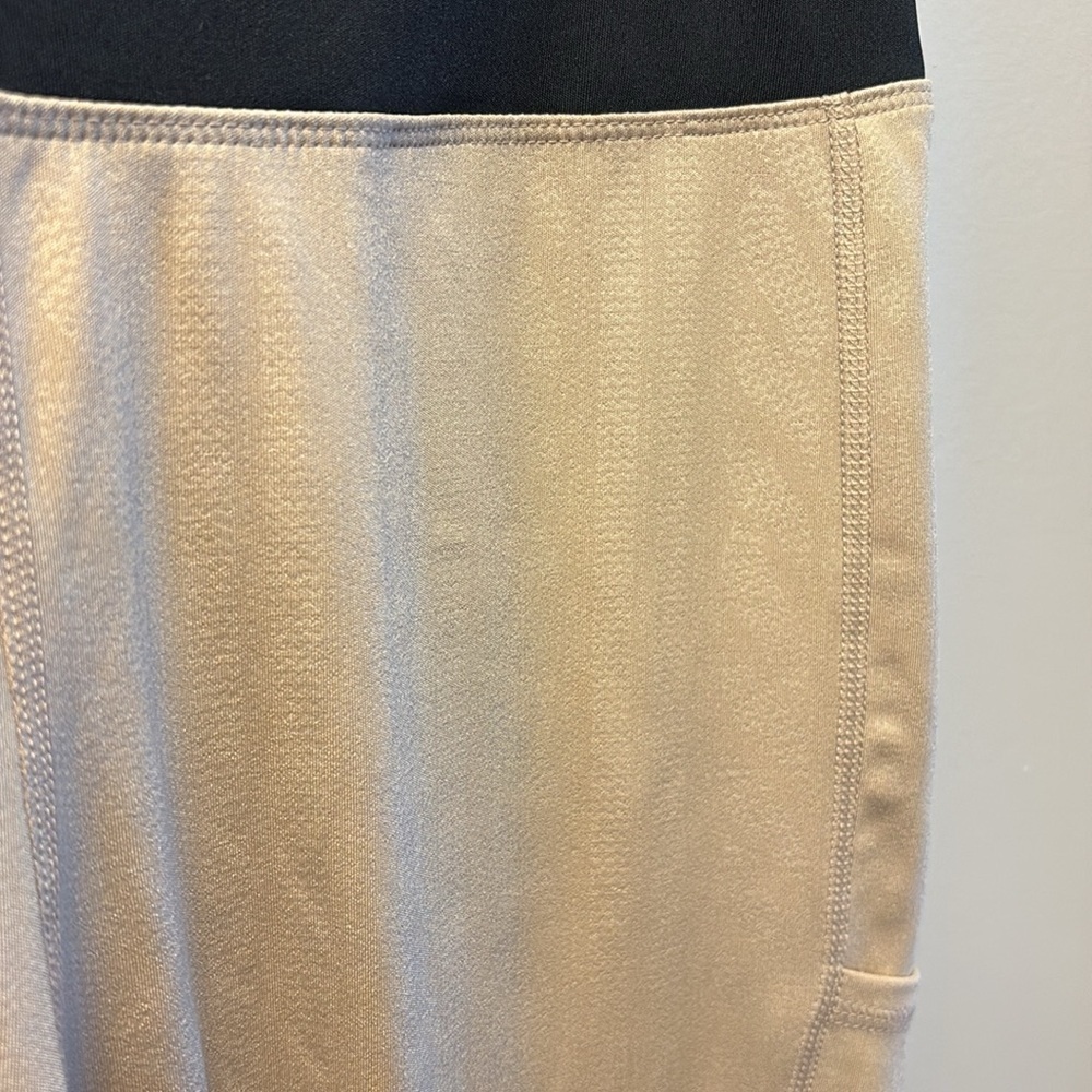 NWT Tahari Sport Colour Block Tan/Black Leggings Size 2X - Picture 5 of 9